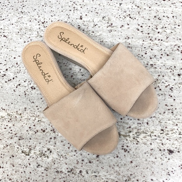 Splendid Shoes - NWOT SPLENDID LANA PLATFORM SLIDE SANDAL SZ 7M RET $98